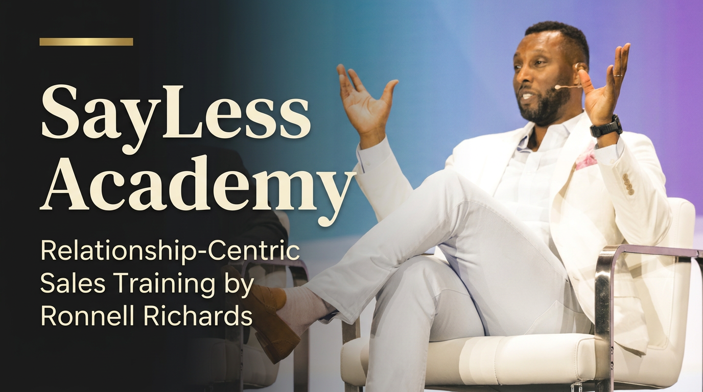 Ronnell How'd SayLess Academy — Sales Training by Ronnell Richards